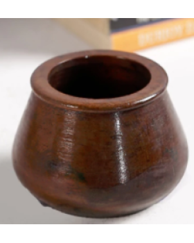 Brown Solid Wood Vase